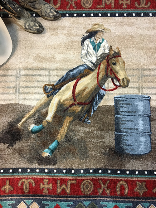 Borders Unlimited Western Cowboy Horse Bathroom Towels, Rugs and Robe Hooks